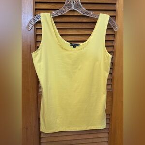 Anue Ligne Yellow Sleeveless Tank Top Sz M